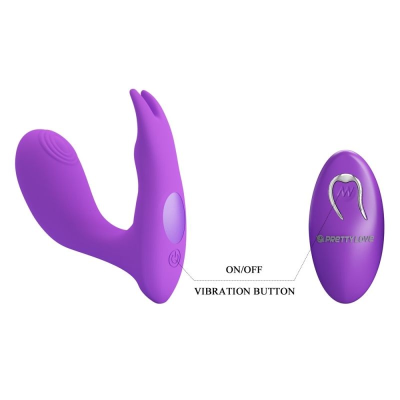 Vibrator cu telecomanda Pretty Love Idabelle Purple - 1 | YEO