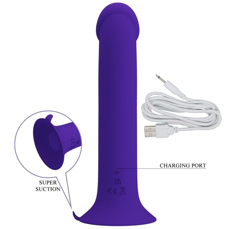 Vibrator cu ventuza, cu 12 functii de vibratie si 12 moduri de pulsatie Vibrator Pretty Love Murray Youth - 2 | YEO