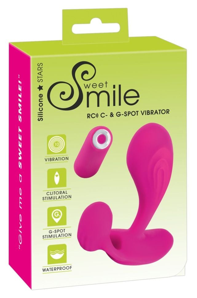 Vibrator foarte flexibil cu 2 motoare 10 moduri de vibrație RC C & G-Spot Vibrator (11 cm)