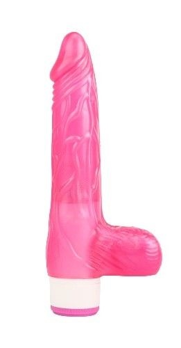 Vibrator Luv Pleaser cu aspect realist si vibratii de intensitate reglabila Luv Pleaser, pink (20cm)