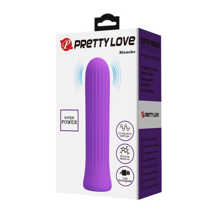 Vibrator Mic 10cm Pretty Love Blanche Purple