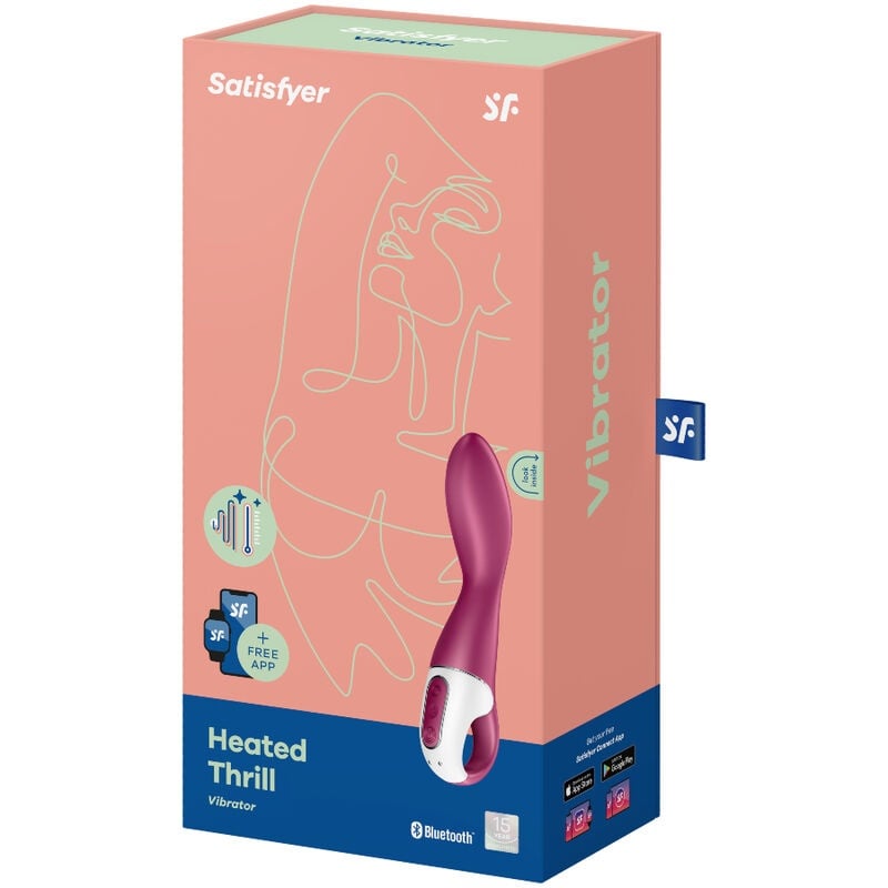 Vibrator stimulator punct G cu efect de incalzire Satisfyer Heated Thrill Connect App