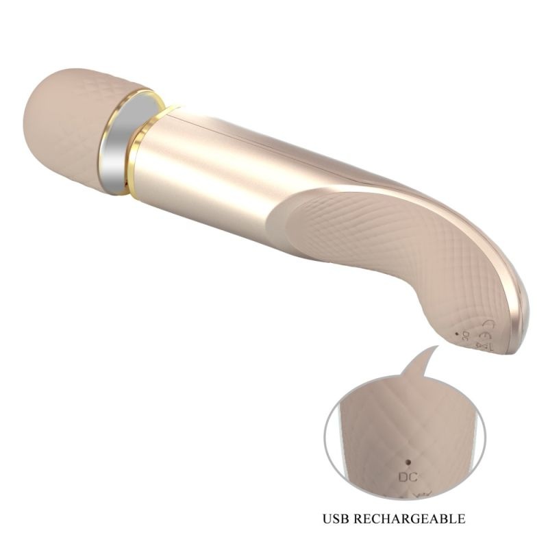 Vibrator Wand Interesting Massager Gold 29cm