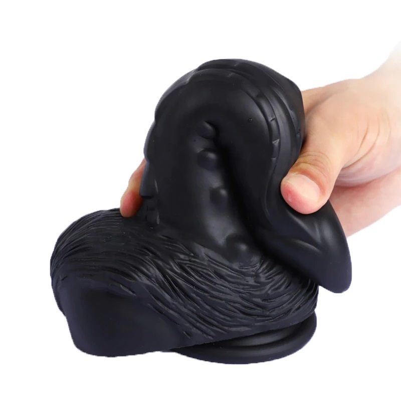 X-MEN Dildo Silicone Pleasure Black 21cm - 2 | YEO