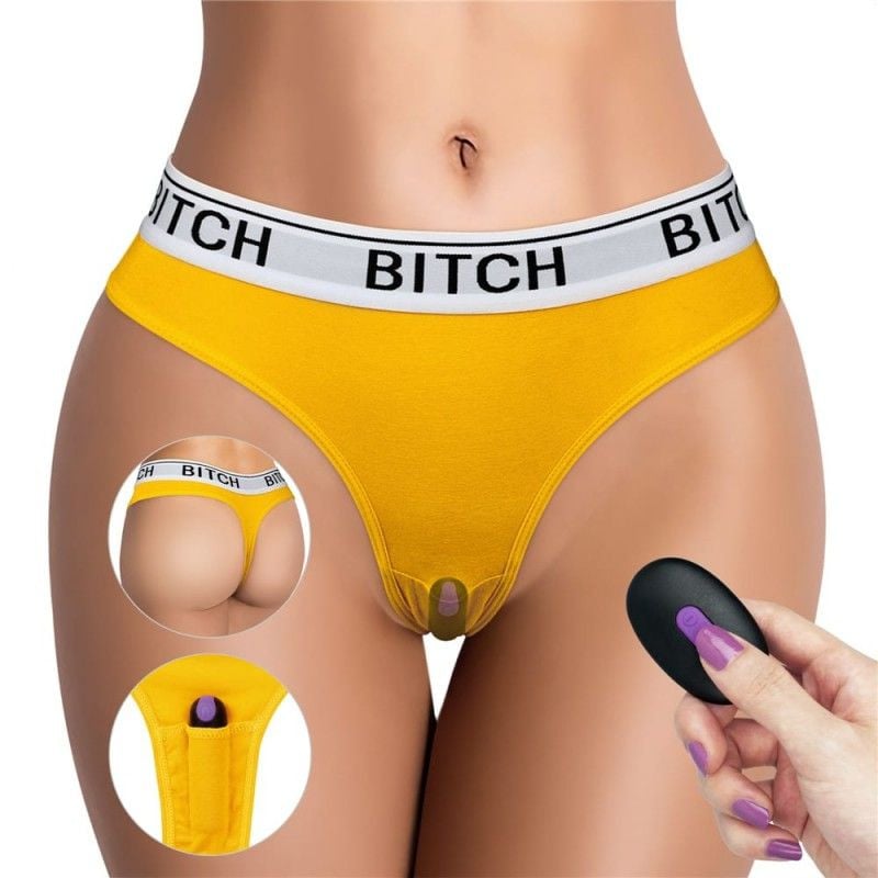 Chilotei tanga cu vibratii Bitch Vibrating Panties M/L