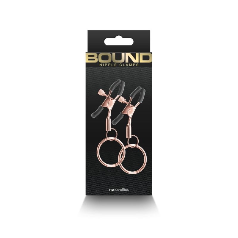 Clemele ajustabile pentru mamelon Bound - Nipple Clamps - C2- Rose Gold