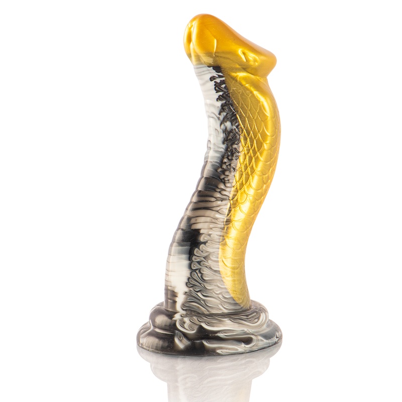 Dildo fantezist mare in forma de sarpe EPIC - DRAKON DILDO YELLOW COBRA - 1 | YEO