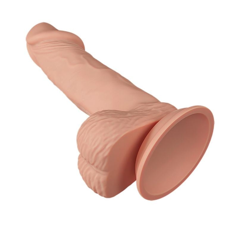 Dildo forma realista de penis prevazut cu ventuza de fixare SOFT BEAUTIFUL ZEBULON (19.4cm) - 3 | YEO