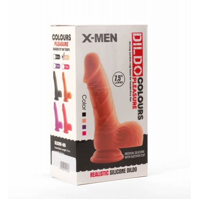 Dildo mic din silicon, realistic cu vene pronuntate Silicon Pleasure Flesh (15cm)