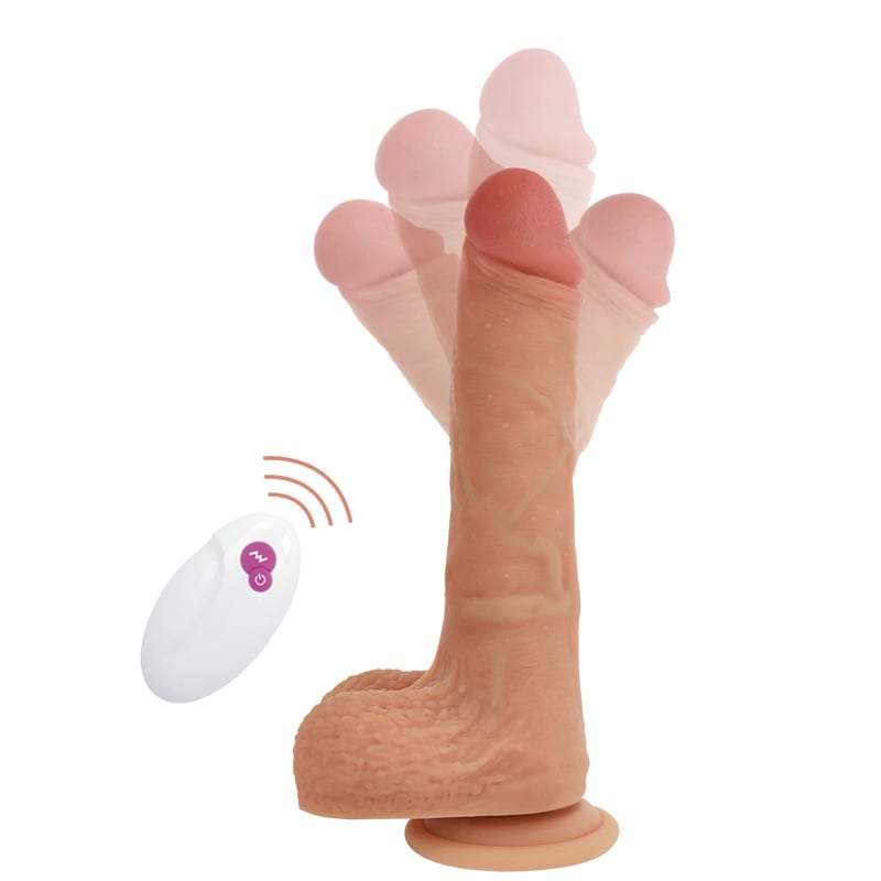 Dildo Realist cu Miscare Up & Down & Rotire Cyber Silicock Remote Control Mr. Rick - 1 | YEO