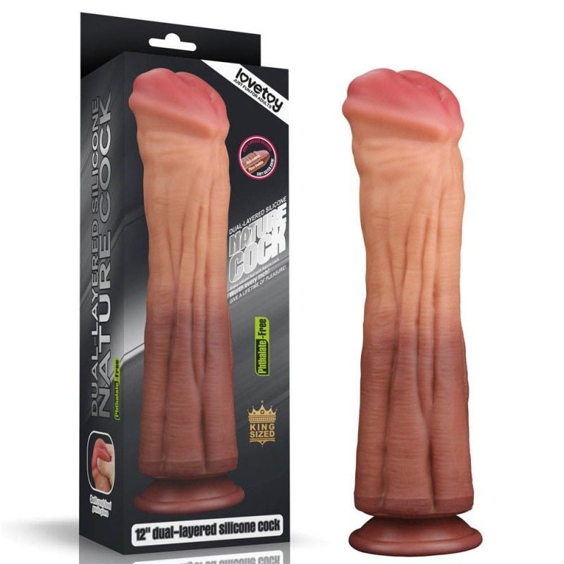 Dildo special sub forma de dildo horse Dual layered Platinum Silicone Cock (30cmx 7.5cm)