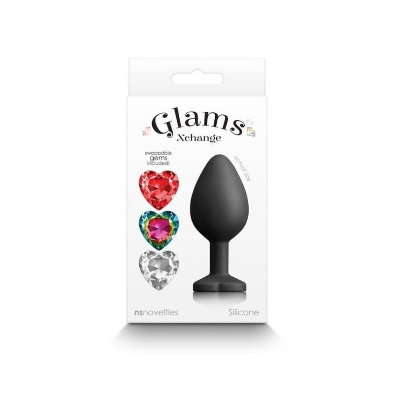 Dop anal Glams Xchange - Heart - Medium  in SexShop KUR Romania