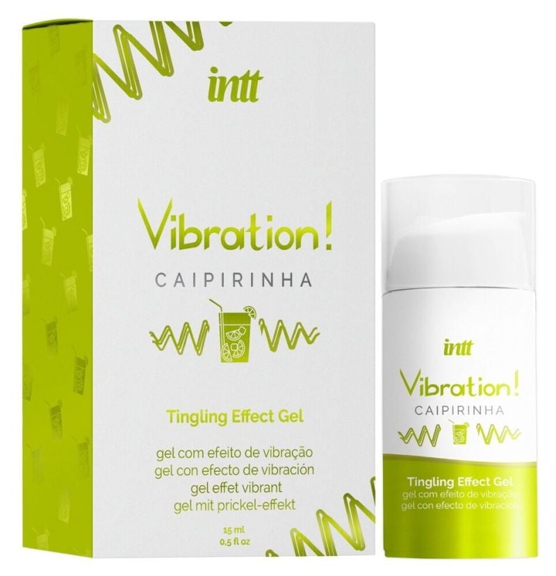 Gel pentru stimulare si excitare INTT Vibration! CAIPIRINHA, cu efect de incalzire