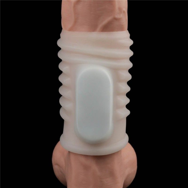 Inel penis cu vibratii Vibrating Spiral Knights Ring (White) I