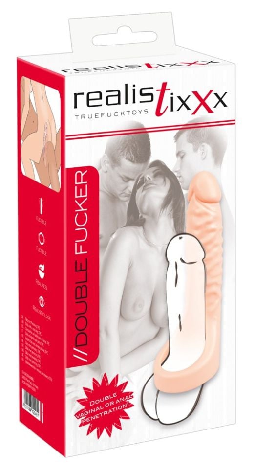 Inel penis/testicule diametru 4 cm Double Fucker (18 cm)