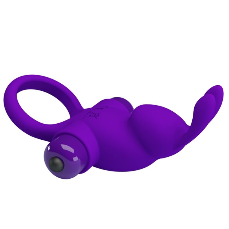 Inel vibrator pentru penis Pretty Love Vibro Penis Ring Rabbit I Blue