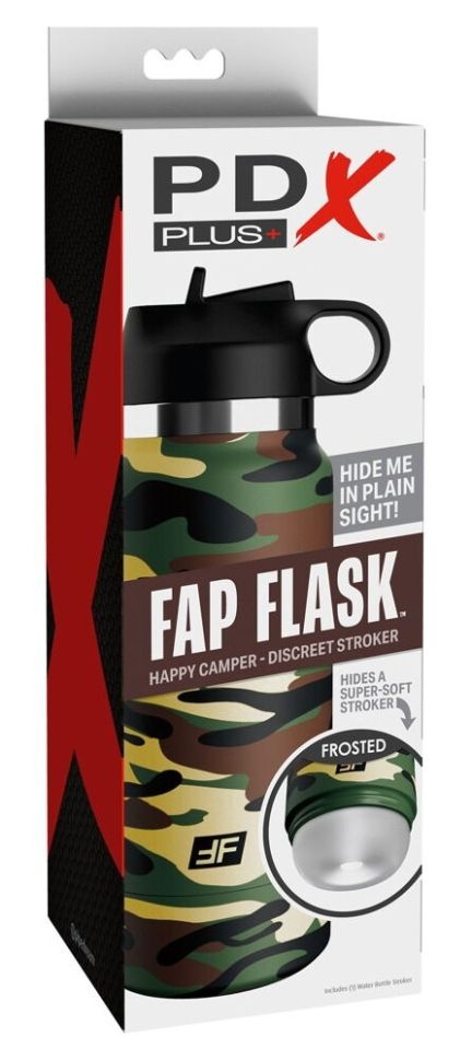 Mastubator PDX Fap Flask Happy Camper