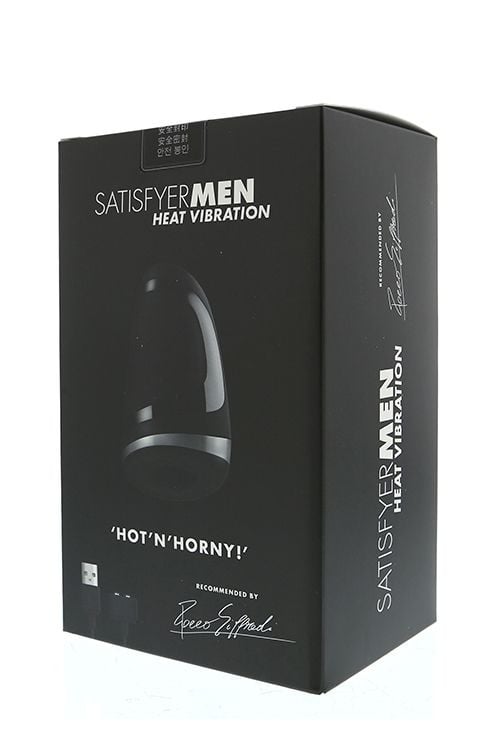 Masturbator cu vibratii si incalzire Satisfyer Men Heat Vibration 14cm