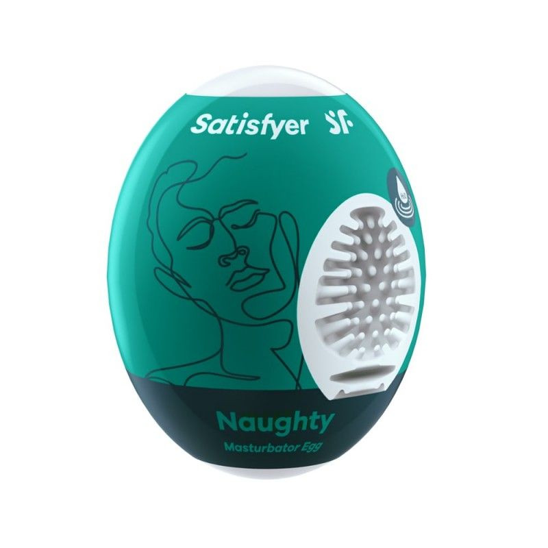 Masturbator flexibil în formă de ou Satisfyer Egg Single naughty