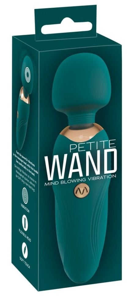 Mini bagheta de masaj cu vibratii Petite Wand Green