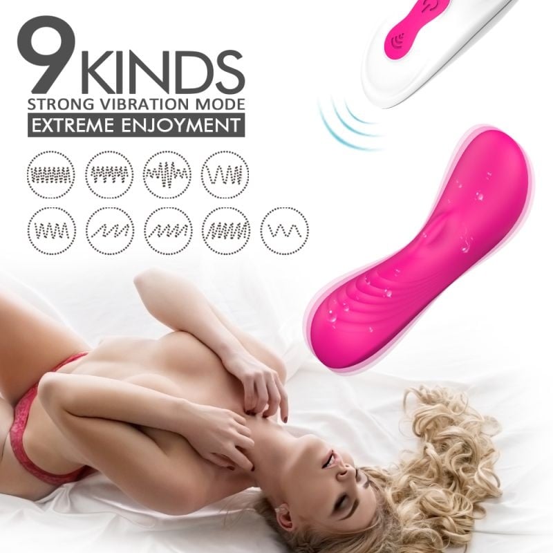 Mini Stimulator Reth 9 moduri de vibratii Remote Control Pink Silicon 10.