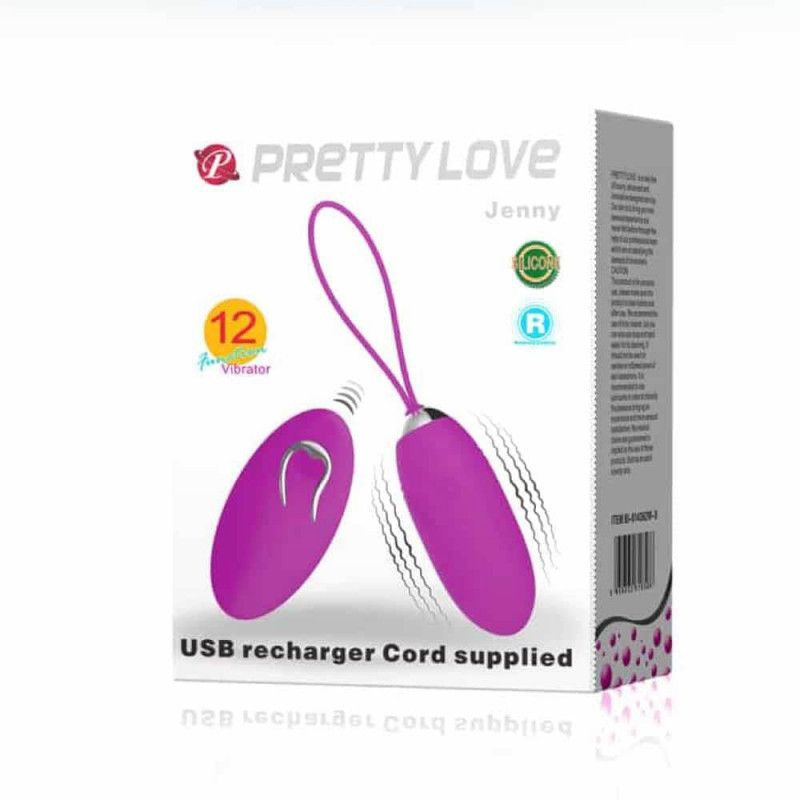 Ou vibrator cu telecomanda wireless Reincarcabil -Pretty Love Jenny