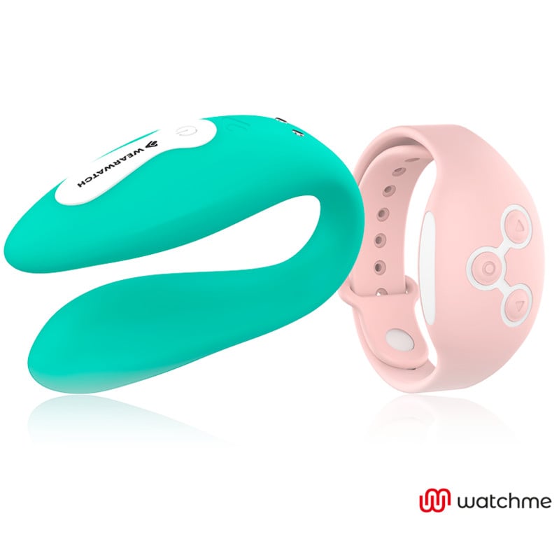 Ou vibrator Inteligent Wearwatch - Watchme Dual Technology Vibrator Sea Water / Pink