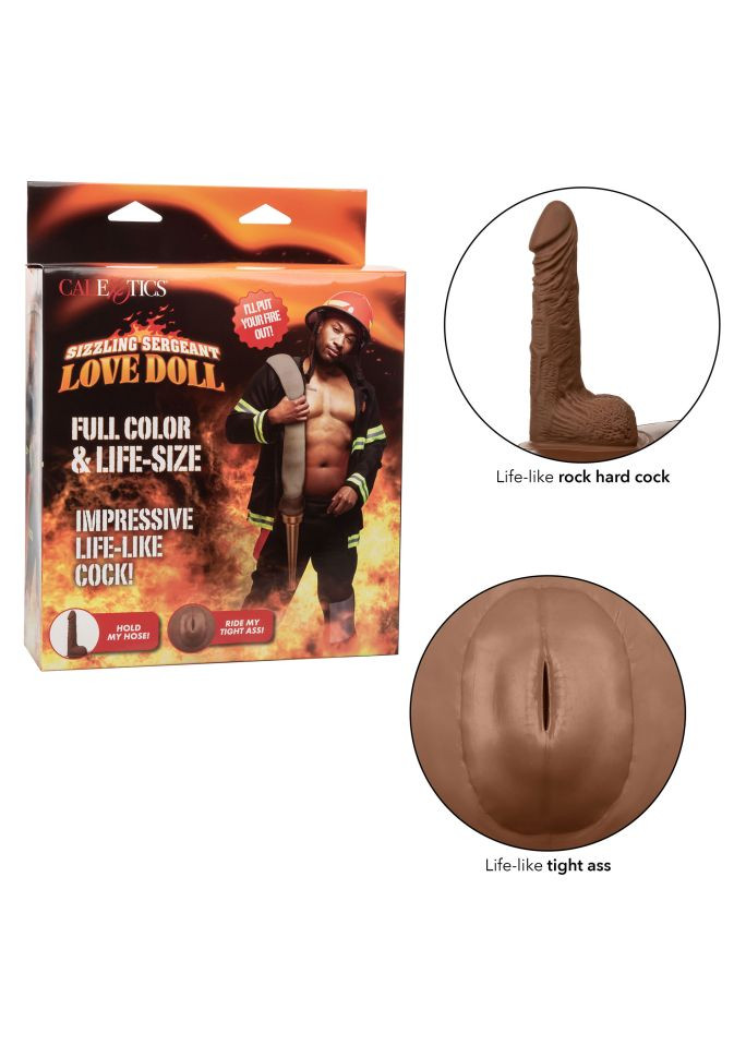 Papusa gonflabila mulatra de sex masculin Sizzling Sergeant Love Doll