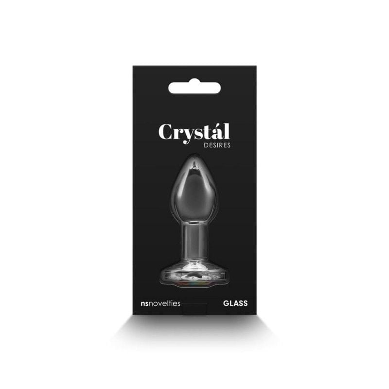 Plug Anal Crystal - Desires - Rainbow Gem - Small