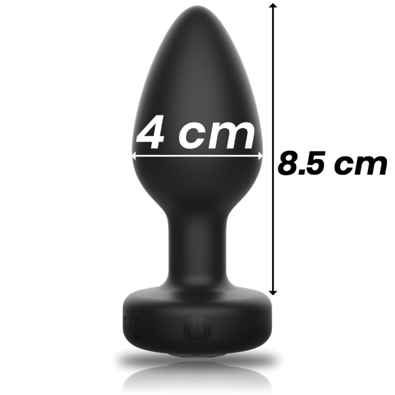 Plug Anal cu vibratii cu telecomanda Ibiza Plug Silicone marime L