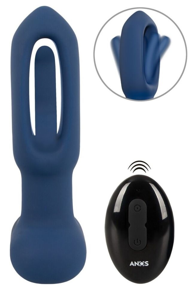 Plug Anal cu vibratii RC Flicking Tongue Butt Plug