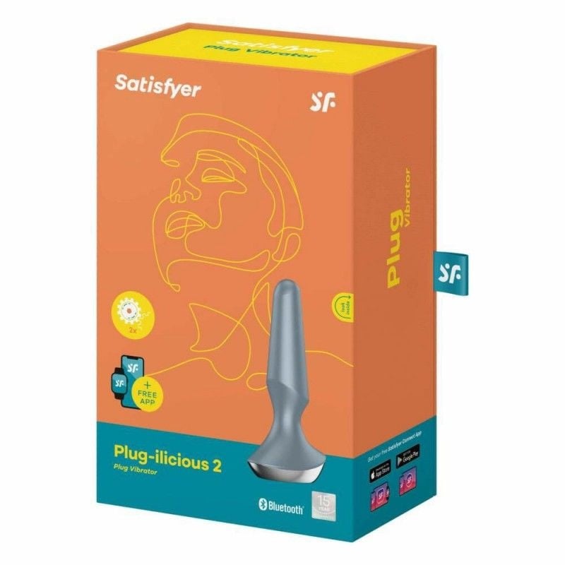 SATISFYER Plug-ilicious 2 ice blue - Reincarcabil - 1 | YEO