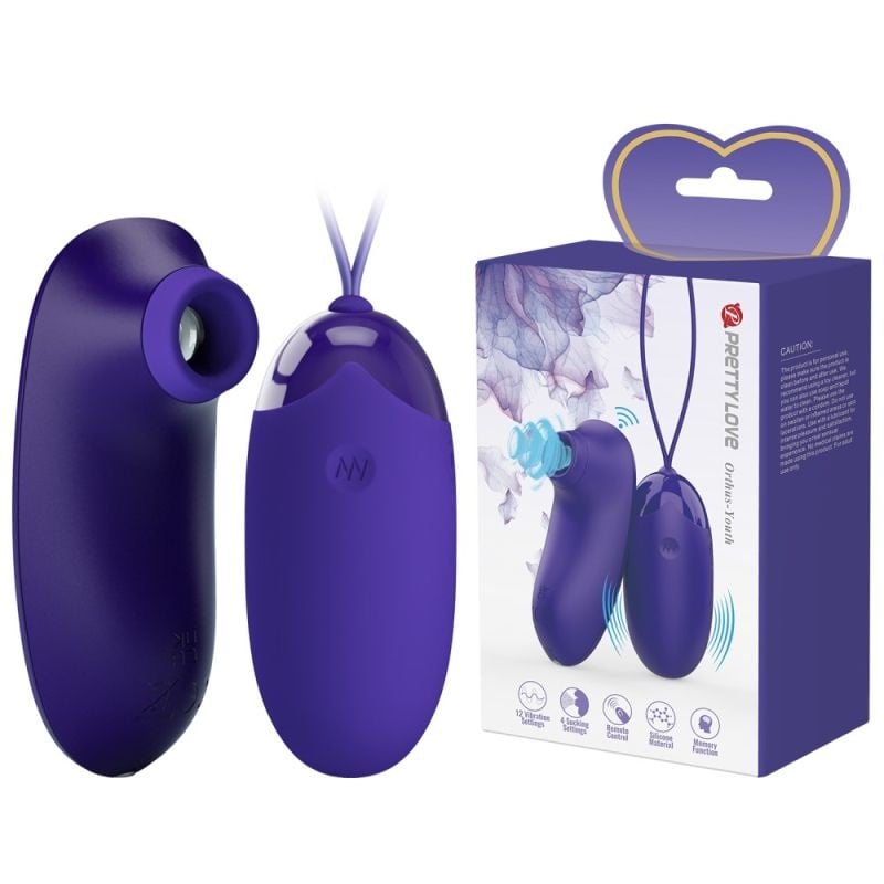 Set Ou Vibrator+ Stimulator Clitoris - ORTHUS 12 functii de vibratii - 1 | YEO