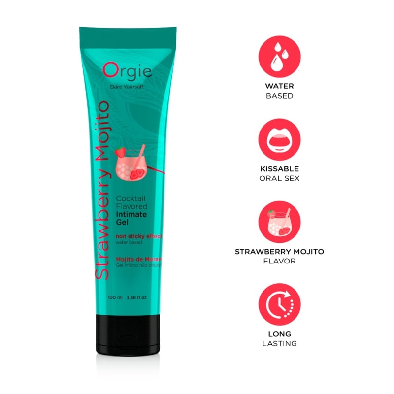 Strawberry Mojito Lube Tube -100ml - 2 | YEO