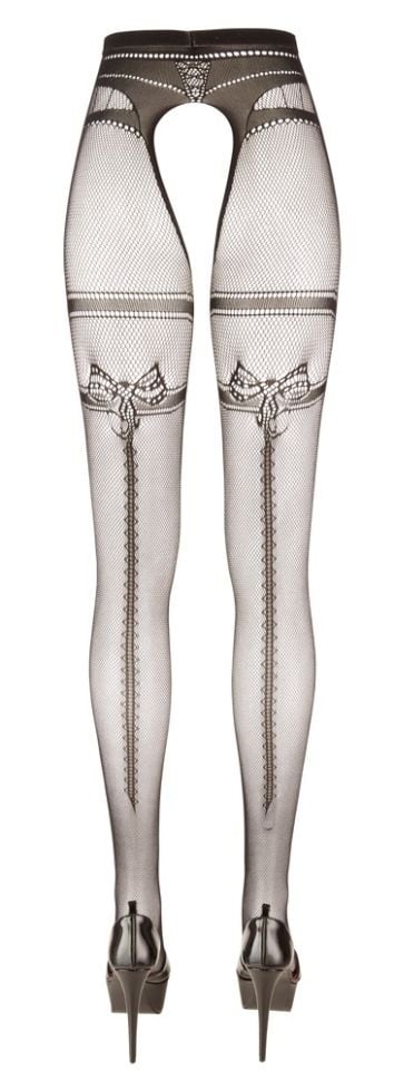 Suspender Tights, Cottelli Legware - L/XL - 2 | YEO