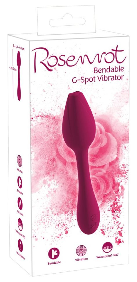 Vibrator cu cap flexibil Bendable G-Spot Vibrator (20 cm)