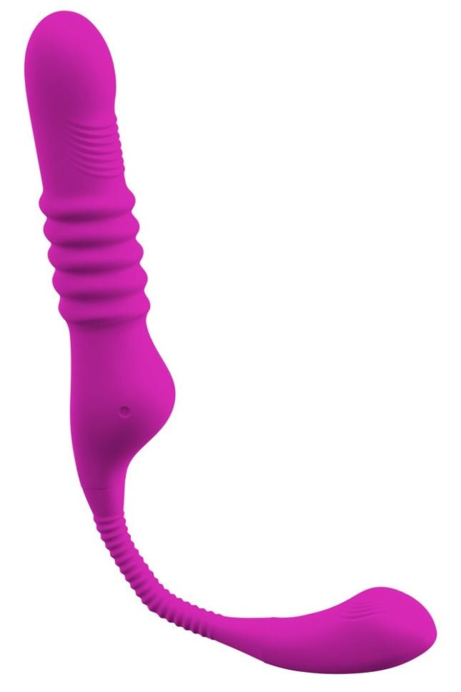 Vibrator cu Funcție de împingere în 3 viteze Function Vibrator cu Capat Flexibil Javida