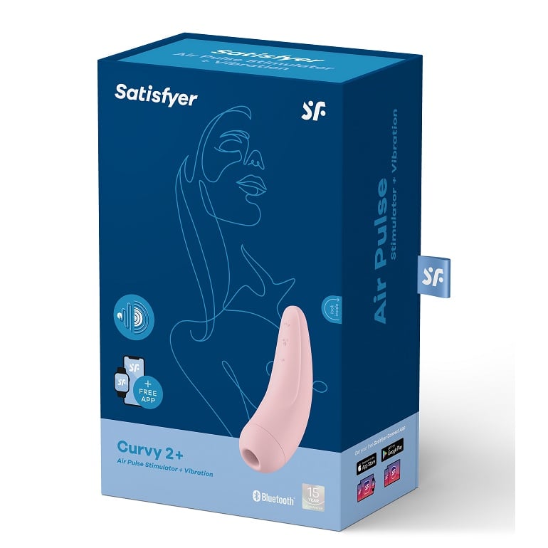 Vibrator cu unde de presiune inteligent SATISFYER - CURVY 2 Satisfyer Connect