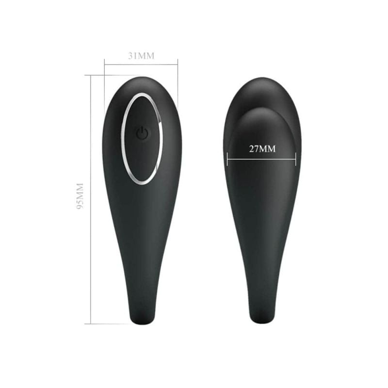 Vibrator cupluri pentru clitoris si punct G cu 12 moduri de vibratie Pretty Love Algernon Black - 2 | YEO