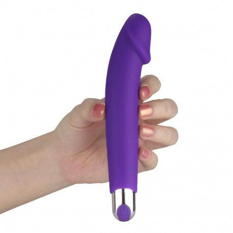 Vibrator din silicon Rechargeable IJOY Silicone Purple 16cm