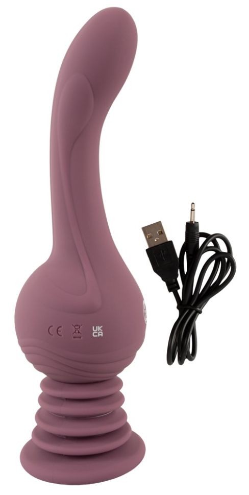 Vibrator dublu, flexibil – două capete utilizabile Turbo Shaker Double Lover (30cm) - 2 | YEO