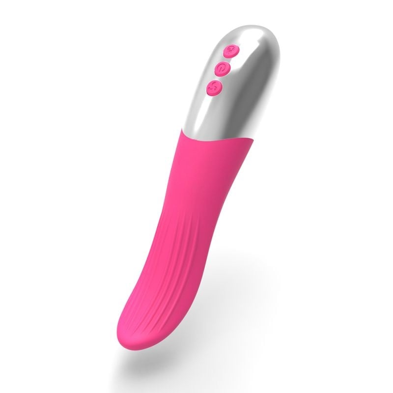 Vibrator functie de incalzire Vicki Vibrating & Rotating & Heating (18cm)