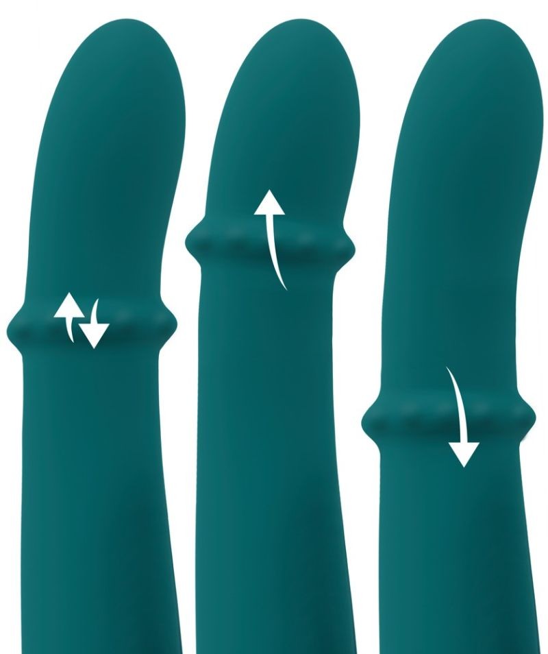 Vibrator iepure cu inel de masaj Thumping Rabbit Vibrator with Moving Ring (27.7cm) - 2 | YEO