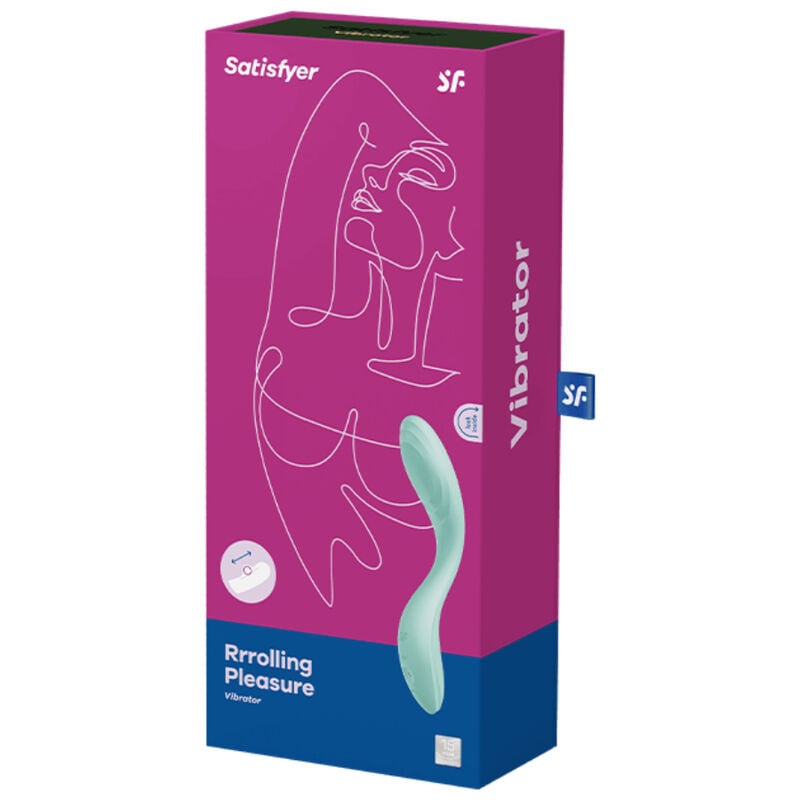 Vibrator inovator pentru punctul G Satisfyer Rrrolling Pleasure mint (22cm)