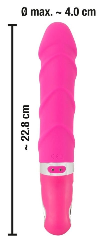 Vibrator moale cu functie de incalzire Warming Soft Vibrator (22.8cm)