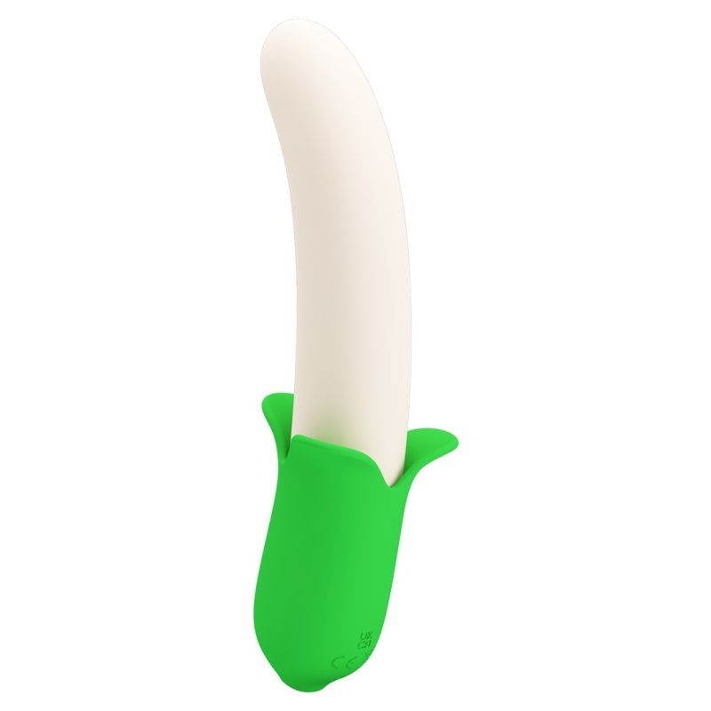 Vibrator multifunctional din silicon PRETTY LOVE BANANA KNIGHT (19.5cm)