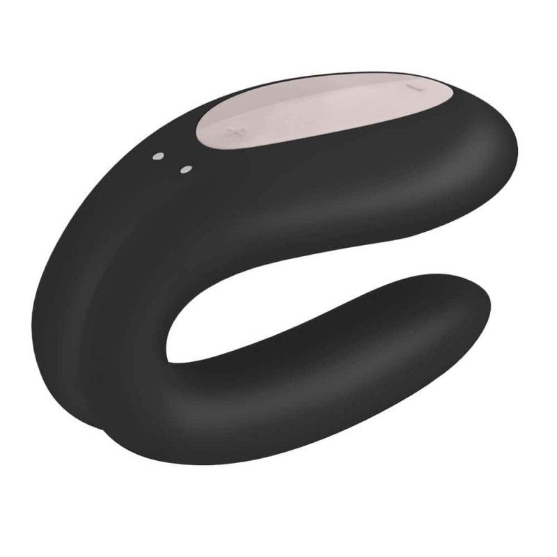 Vibrator pentru cupluri SATISFYER Double Joy (Black) - 3 | YEO