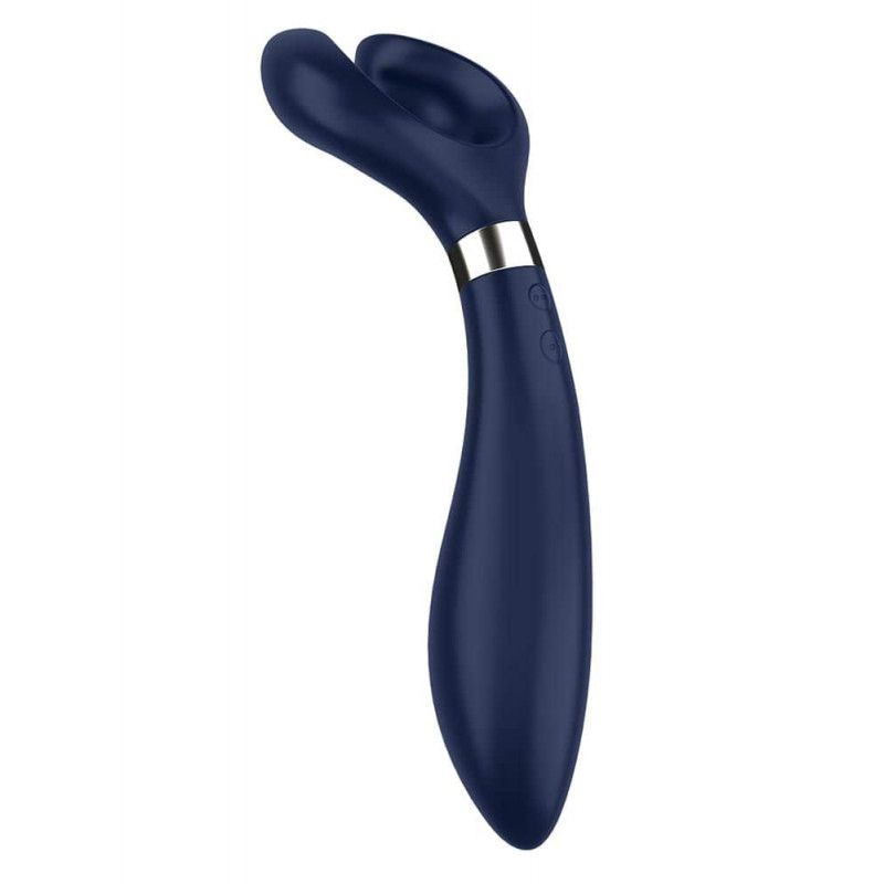 Vibrator pentru cupluri Satisfyer Partner Multifun 3 (blue) 23cm