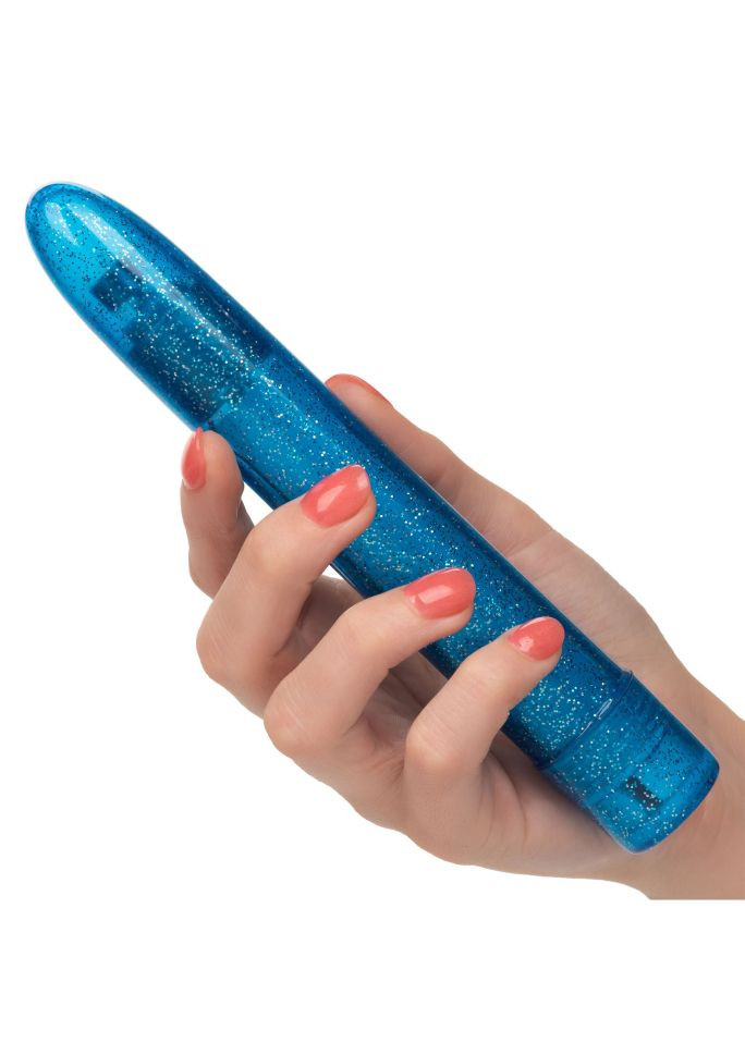 VIBRATOR Sparkle Slim Vibe, Blue (15,25 cm)