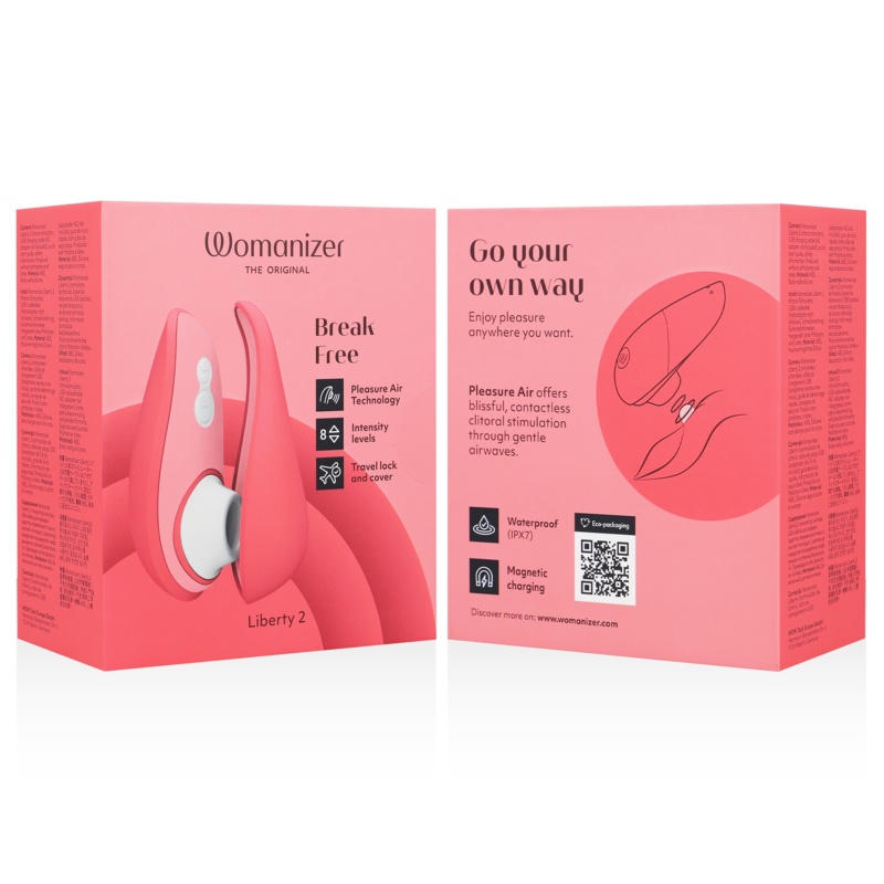 Vibrator stimulator Clitoris Womanizer Liberty 2 Roz - 3 | YEO